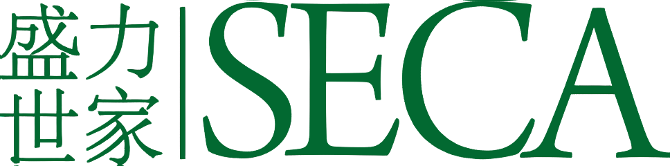 Green text logo with Chinese characters on the left and SECA in bold, serif-style letters on the right. The design aligns with our sports marketing strategy development, ensuring a sleek, impactful visual presence. The background is transparent.