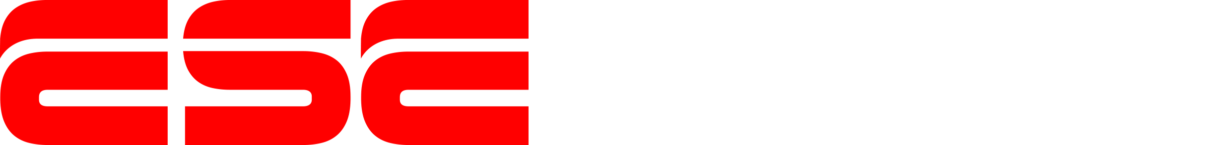 The logo features bold red letters ESE on the left, with SPORTS.TV in white uppercase letters on a black background to the right, above diagonal white stripes.